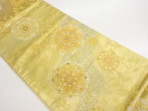 道長取に華文・花唐草模様織出し袋帯